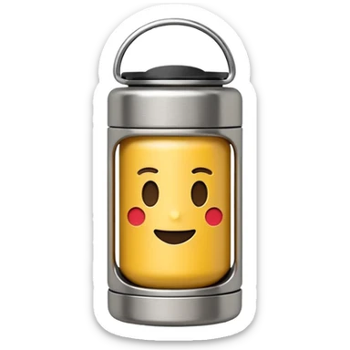 Emoji termo stanley minimalista sticker