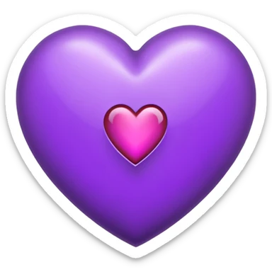 The white Letter “t” inside a Purple Heart sticker