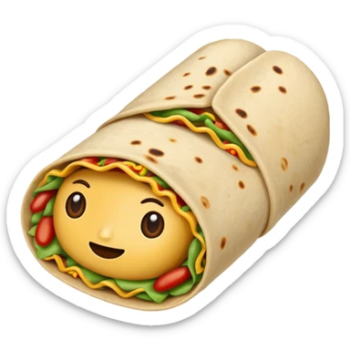 Bean burrito sticker