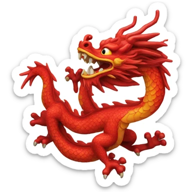 Red-Chinese-dragon sticker