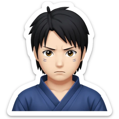 Sasuke on pose sticker