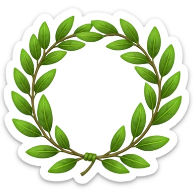 Laurel wreath sticker