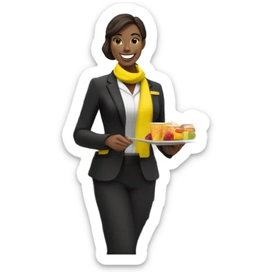Spirit airlines  flight attendant sticker