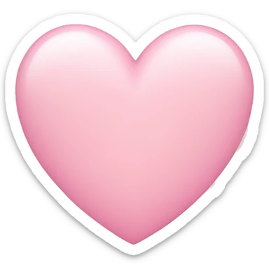 Light pink heart cute sticker