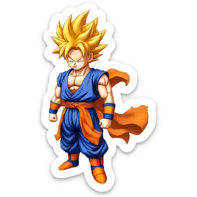 Goku ssj god sticker
