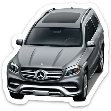 crashed mercedes GLS sticker