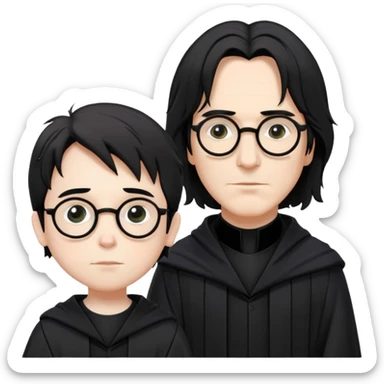 Professor Snape standing next to Harry Potter sticker