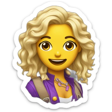 Lolla palooza girl sticker