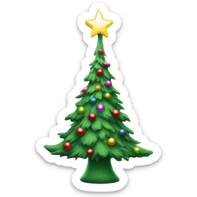 Christmas tree in whoville sticker