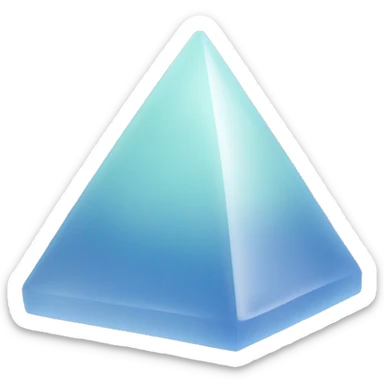 Chalcedony pyramid sticker