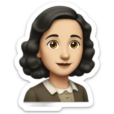 Anne Frank sticker