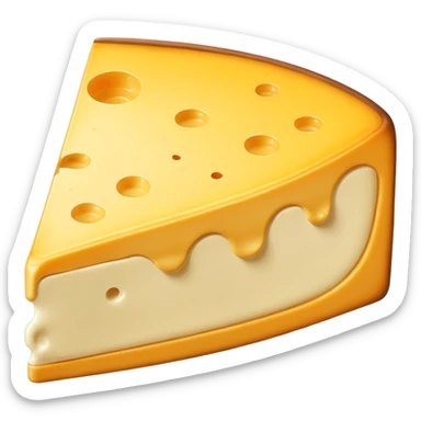 Cheese wedge sticker
