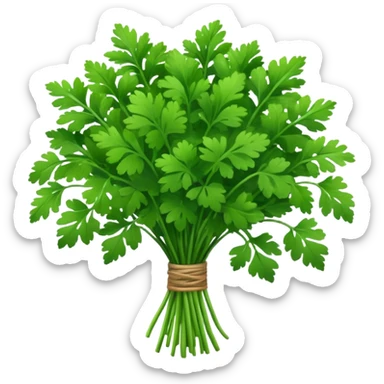 cilantro herb bouquet sticker