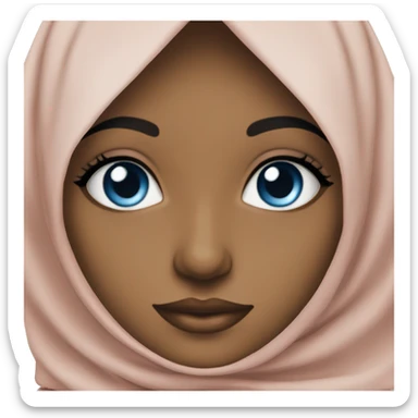 Hijabi blue eyes  sticker