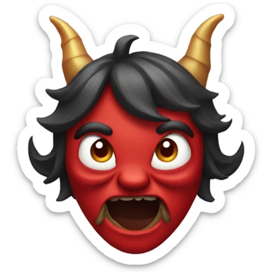 Devil emoji, but replace the horns with party hats sticker