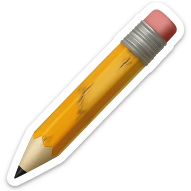 Pencil sticker