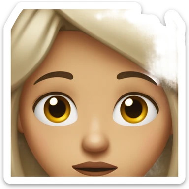 dissapointment face girl sticker