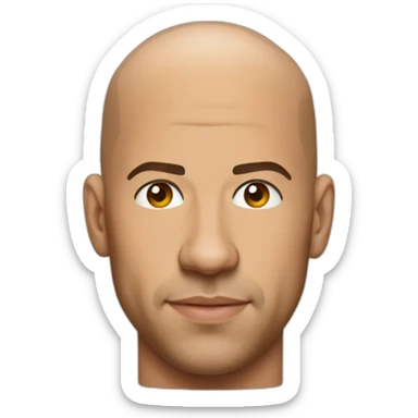 actor vin diesel sticker
