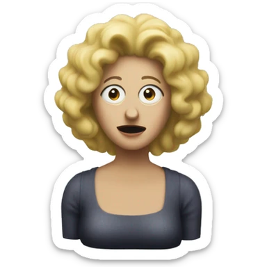 Lady in the Radiator from Eraserhead sticker