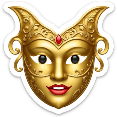 theater mask  sticker