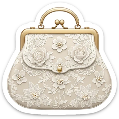 Lace purse sticker