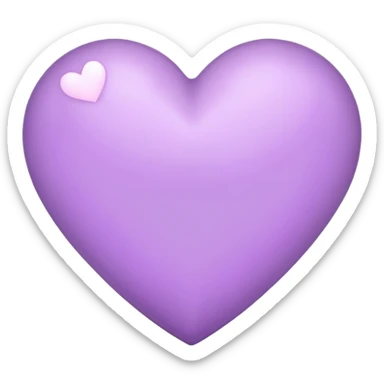 Light Purple Heart sticker