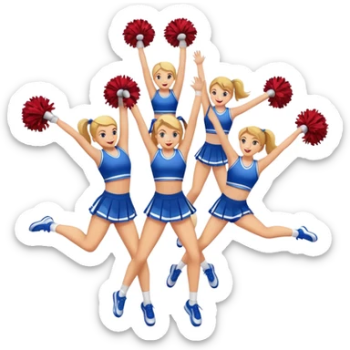 cheer stunt sticker