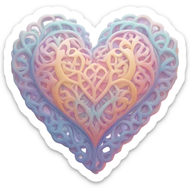 aesthetic heart sticker