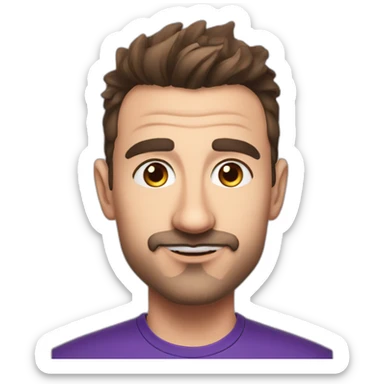 Twitch streamer Maxime Biaggi with a big nose sticker