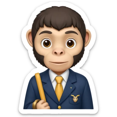 Trippa Chimpanzini Sekolah Ram Ram Sahur sticker