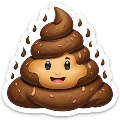 Stinky poop sticker