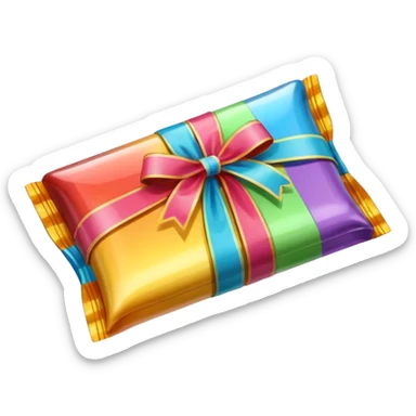 retro candy wrapped  individual  sticker