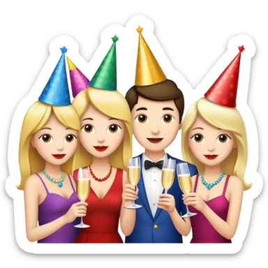 bachelorette party sticker