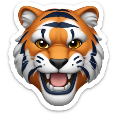 auburn tiger mascot sticker