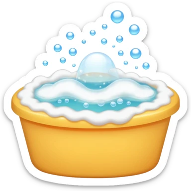bubble bath sticker
