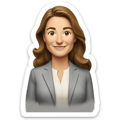 female startup founder Melinda Gates sticker