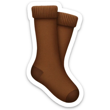 Brown socks  sticker