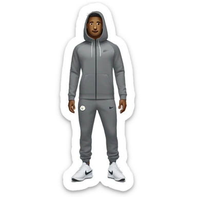 a man in a nike tech fleece suit sticker
