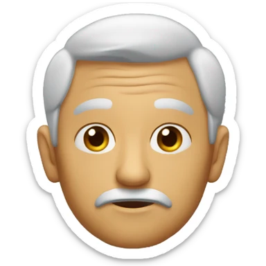 viejo con anteojos sticker