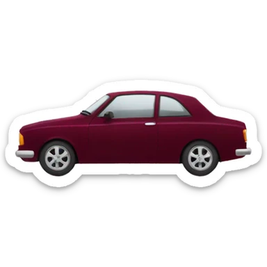 Wine red car  sticker