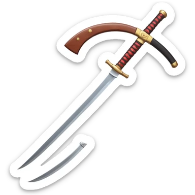 Katana rouge sticker