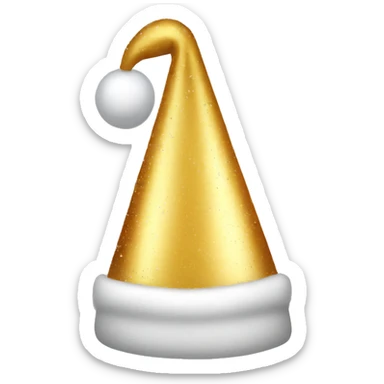 Christmas hat champagne  sticker