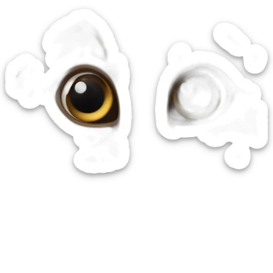 fée chatain et blache avec les yeux noisette sticker