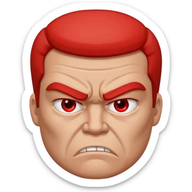 Personal mío con mi rostro ENOJADA sticker