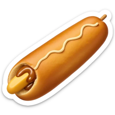 Total black corndog sticker