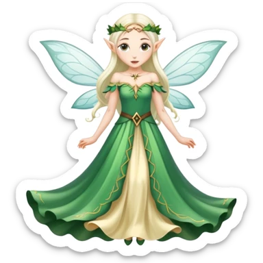 pretty elf fairy  sticker