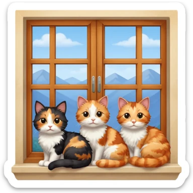 Cats on Windowsills sticker