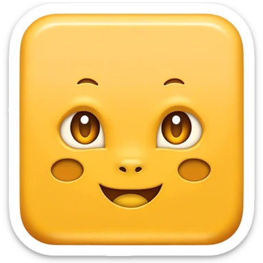 chat emoji in square shap sticker