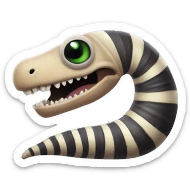 Beetlejuice Sandworm  sticker