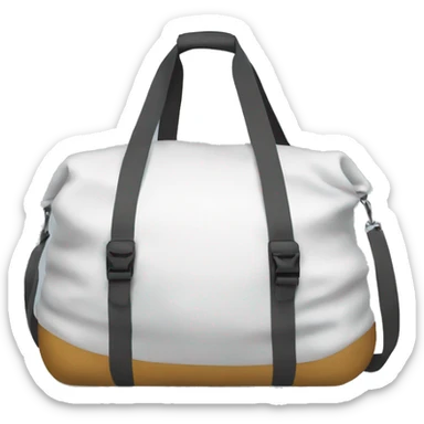 White sports bag for a girls sticker